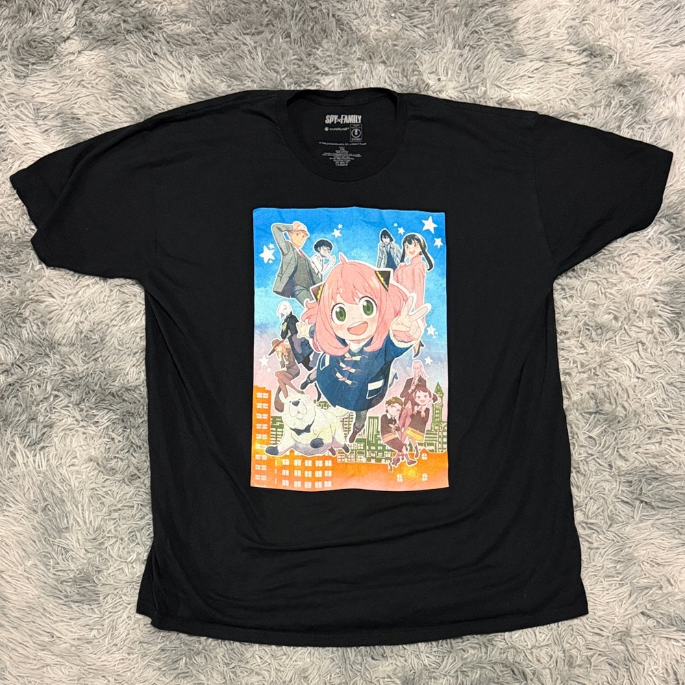 Spy X Family Anime Men's 3XL Second Cour Poster Print T-Shirt